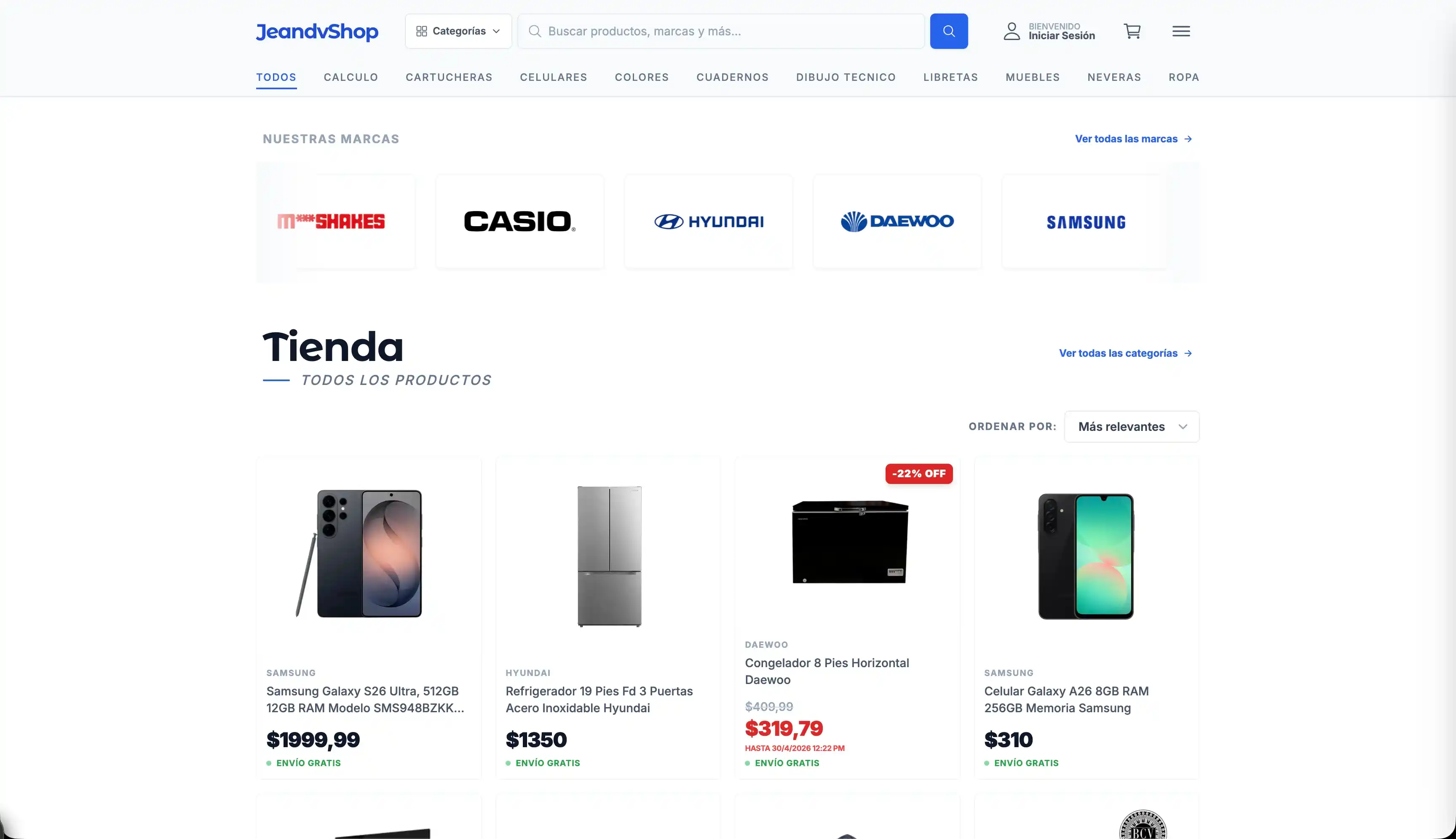 Ecommerce with admin panel